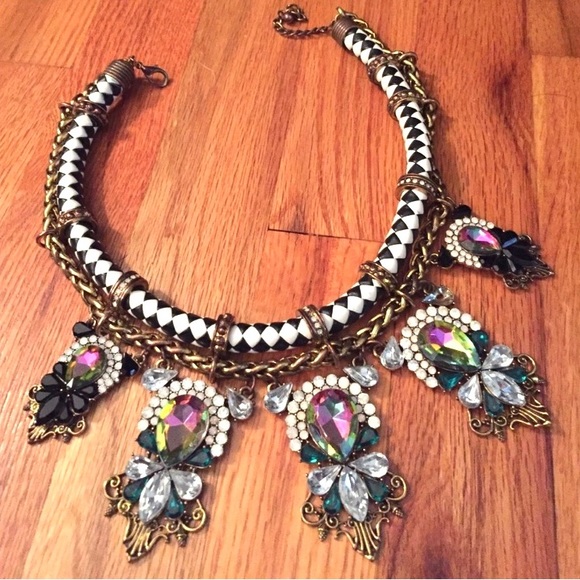 🌹HP🌹ASOS Rhinestone Statement Necklace - Picture 8 of 16